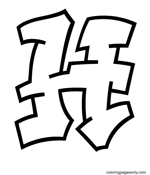 Graffiti Coloring Pages 80