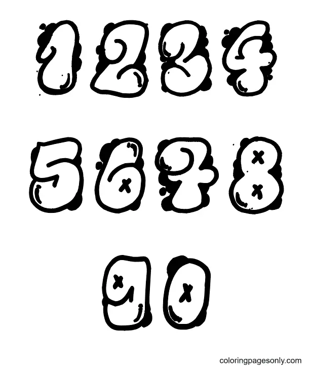 Graffiti Coloring Pages 82