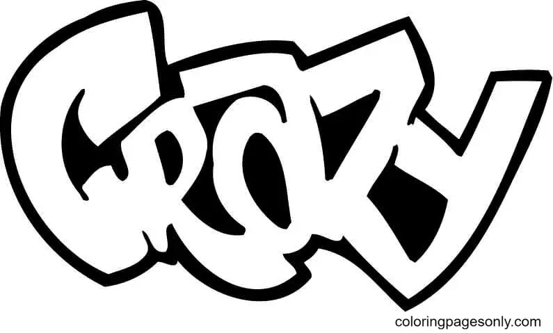 Graffiti Coloring Pages 83