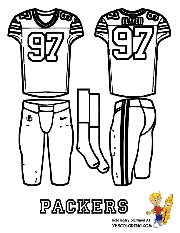 Green Bay Packers Coloring Pages 3