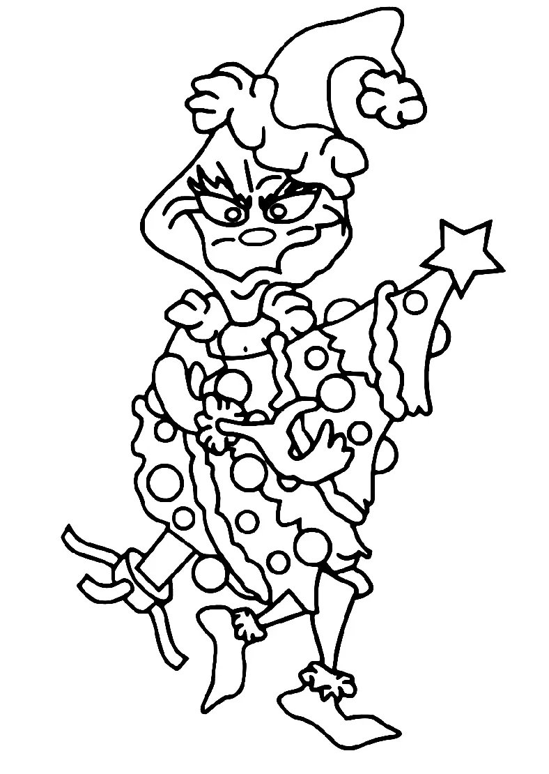 Grinch Coloring Pages 8