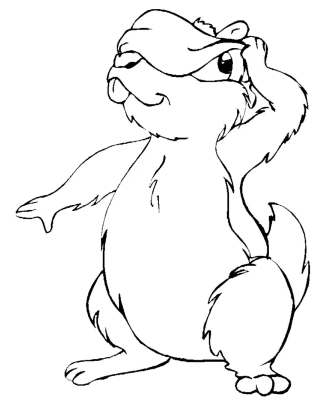 Groundhog Coloring Pages 27