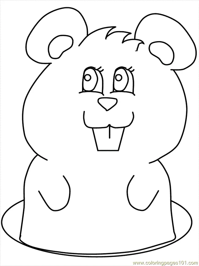 Groundhog Coloring Pages 29
