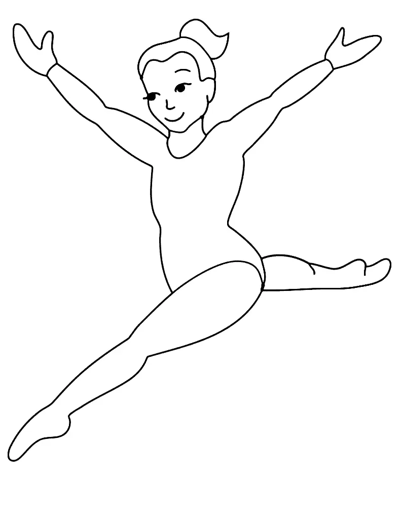 Gimnasia Para Colorear 8