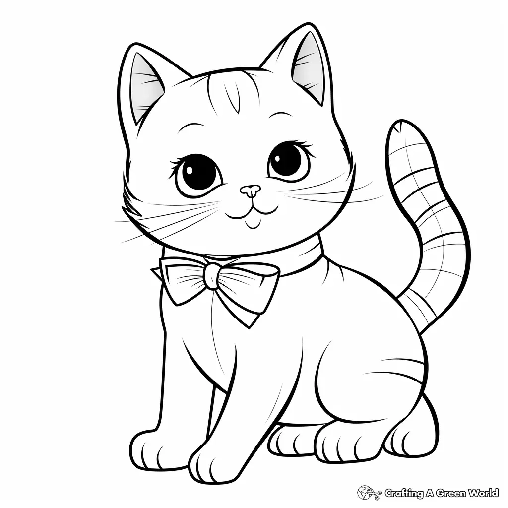 Hair Bow Coloring Pages 12