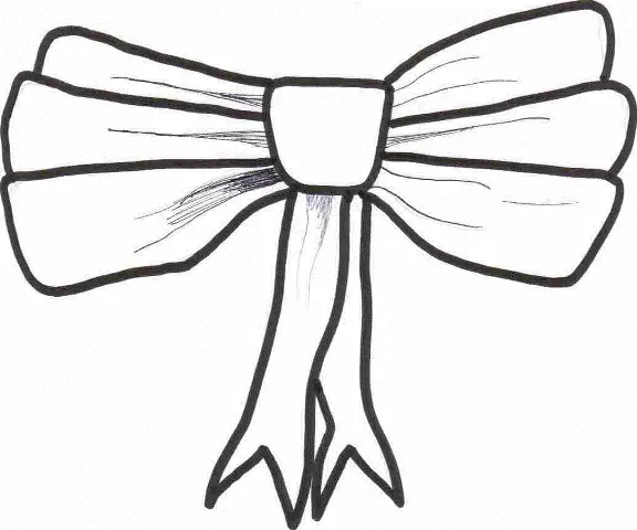 Hair Bow Coloring Pages 13