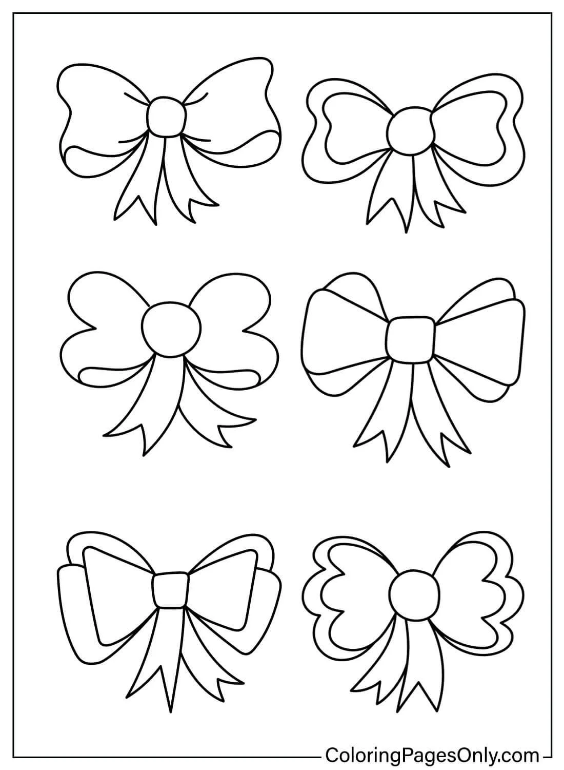 Hair Bow Coloring Pages 16
