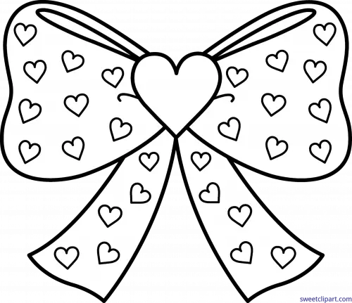 Hair Bow Coloring Pages 22