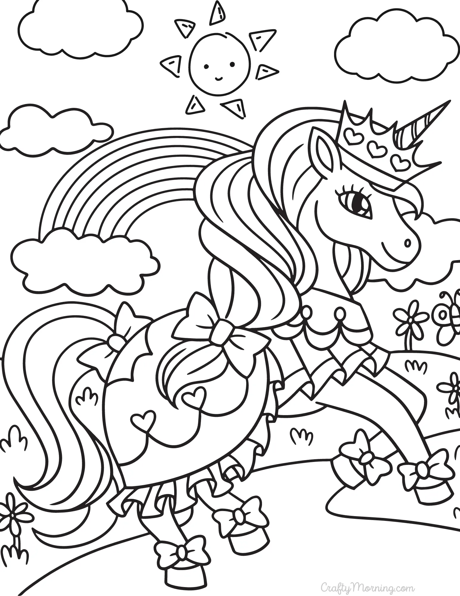 Hair Bow Coloring Pages