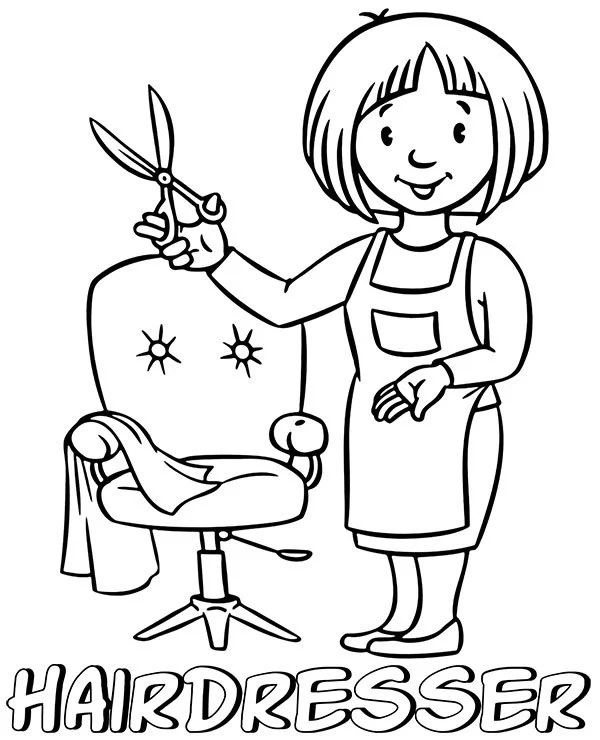 Hair Salon Coloring Pages 3