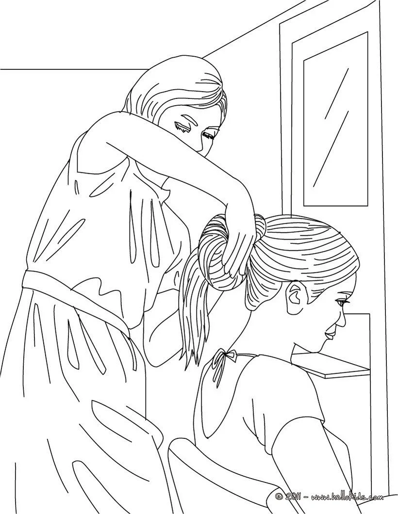 Hair Salon Coloring Pages 7