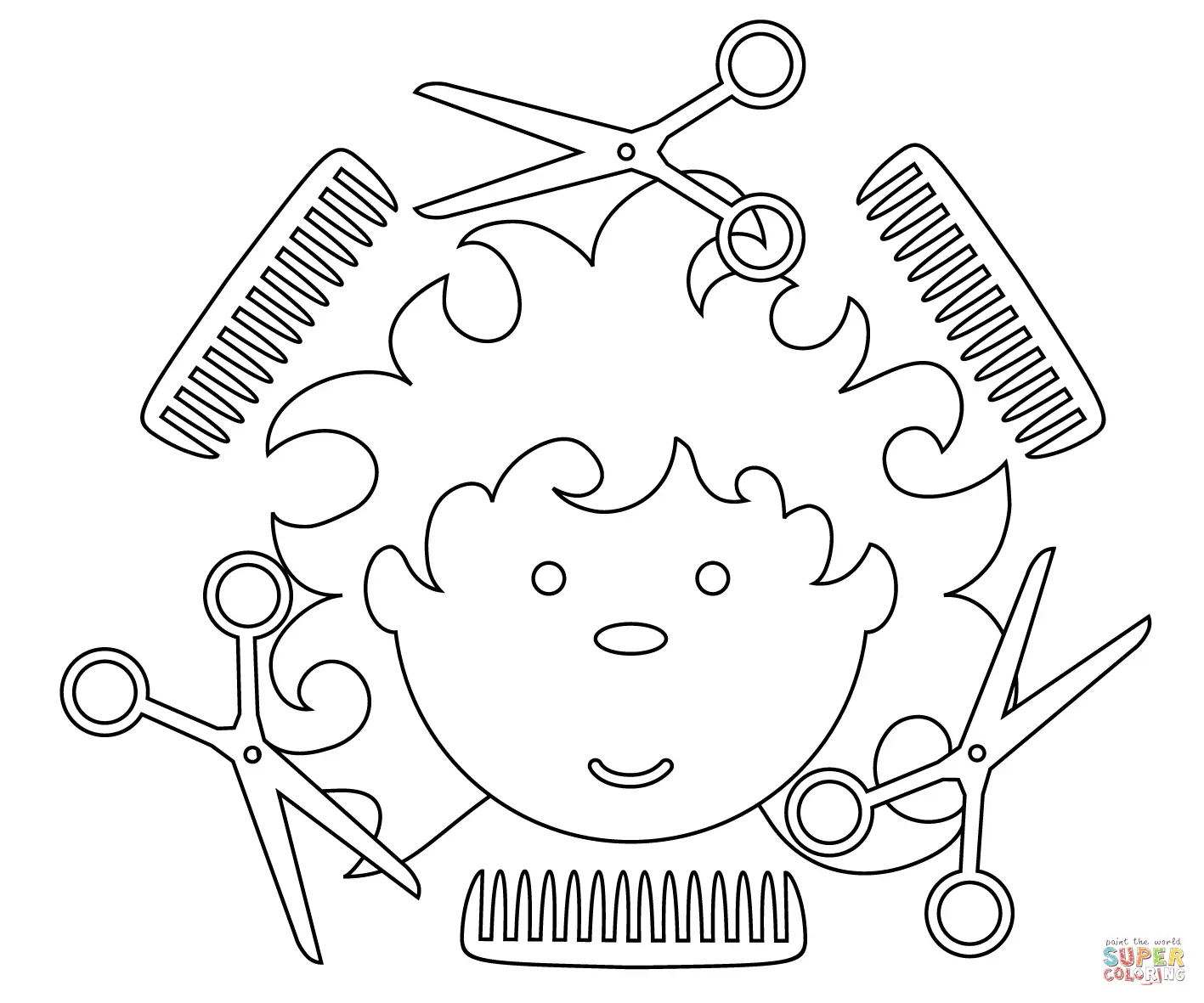 Hair Salon Coloring Pages 9