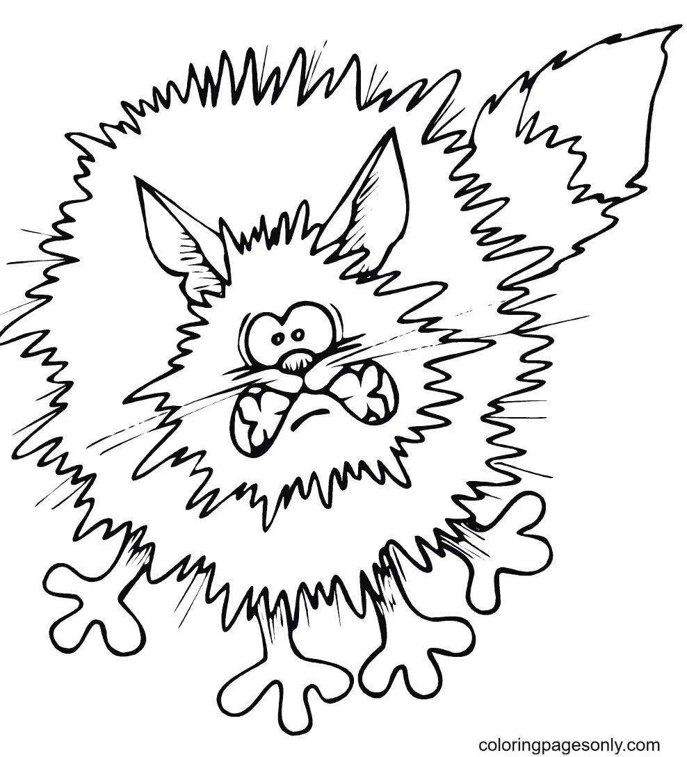 Halloween Cats Coloring Pages