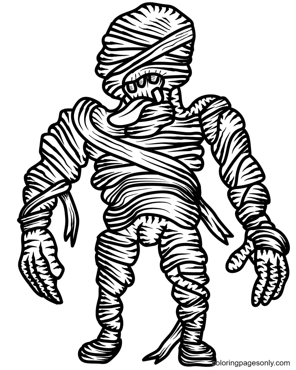 Desenhos de Monstros de Halloween Para Colorir 102