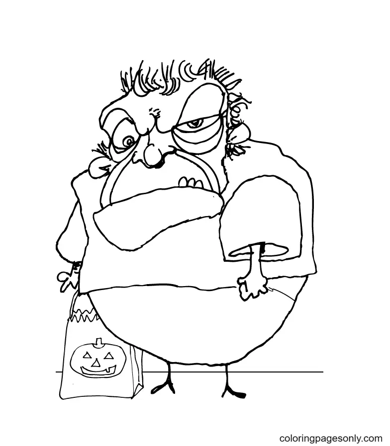 Desenhos de Monstros de Halloween Para Colorir 111