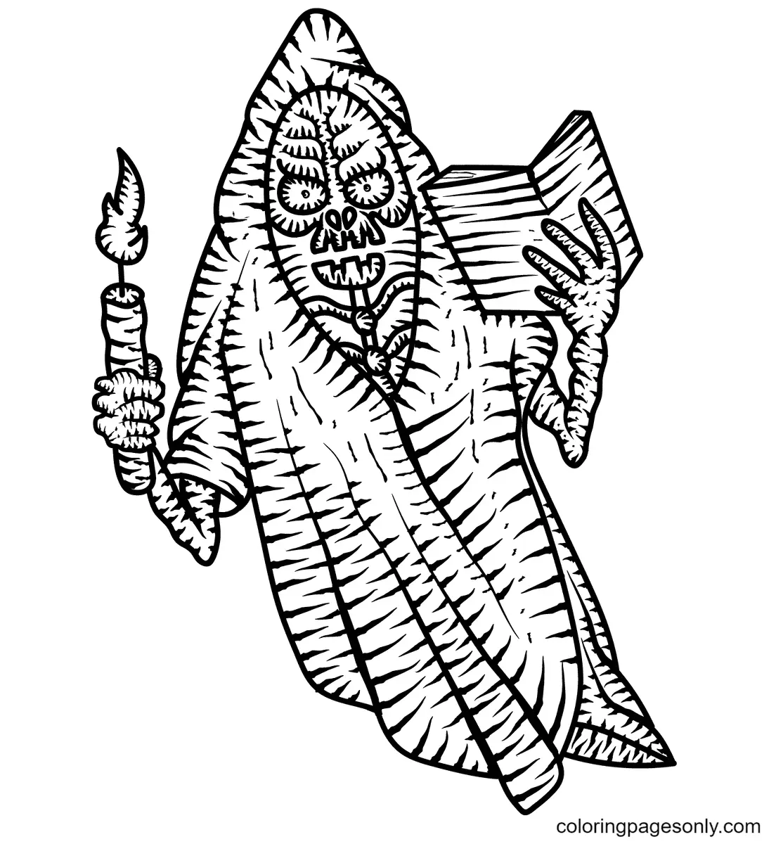 Desenhos de Monstros de Halloween Para Colorir 117