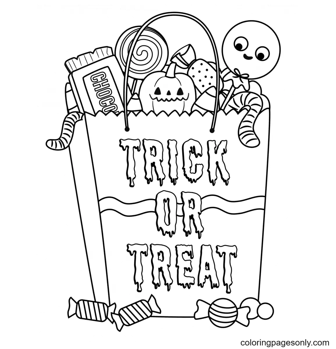 Desenhos de Monstros de Halloween Para Colorir 52