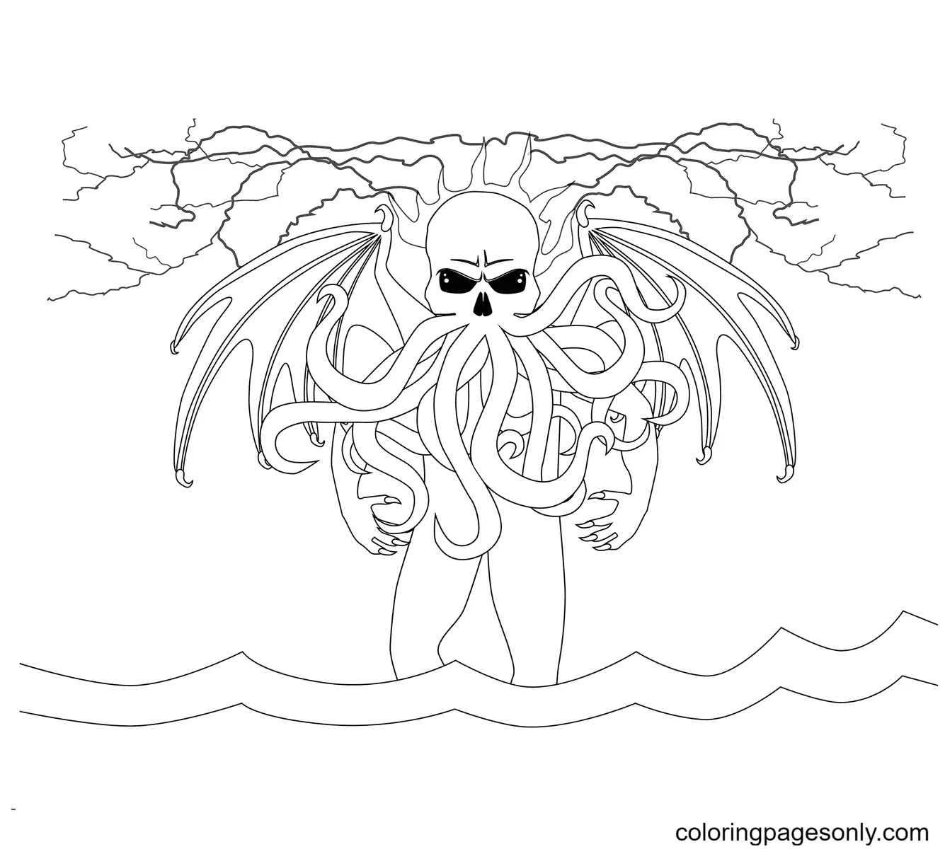 Desenhos de Monstros de Halloween Para Colorir 67