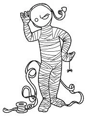 Desenhos de Monstros de Halloween Para Colorir 71