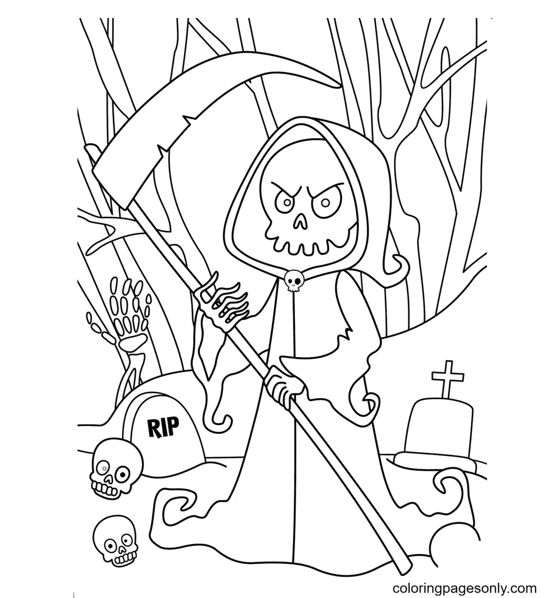 Desenhos de Monstros de Halloween Para Colorir 75