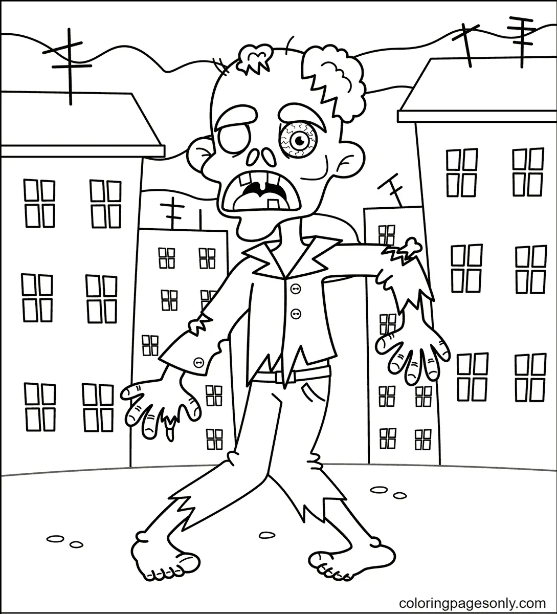 Desenhos de Monstros de Halloween Para Colorir 76