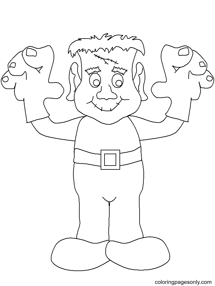 Desenhos de Monstros de Halloween Para Colorir 79