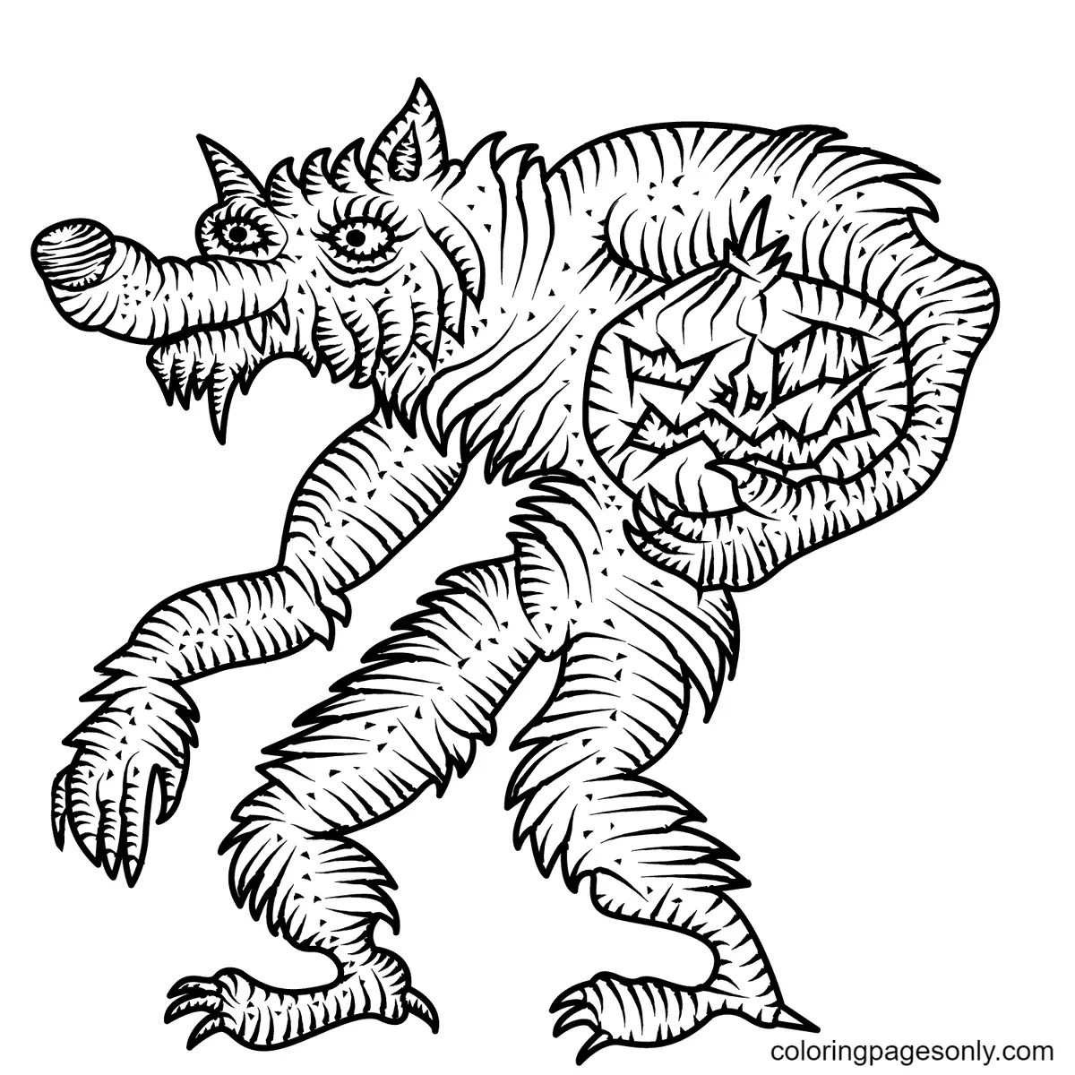 Desenhos de Monstros de Halloween Para Colorir 87