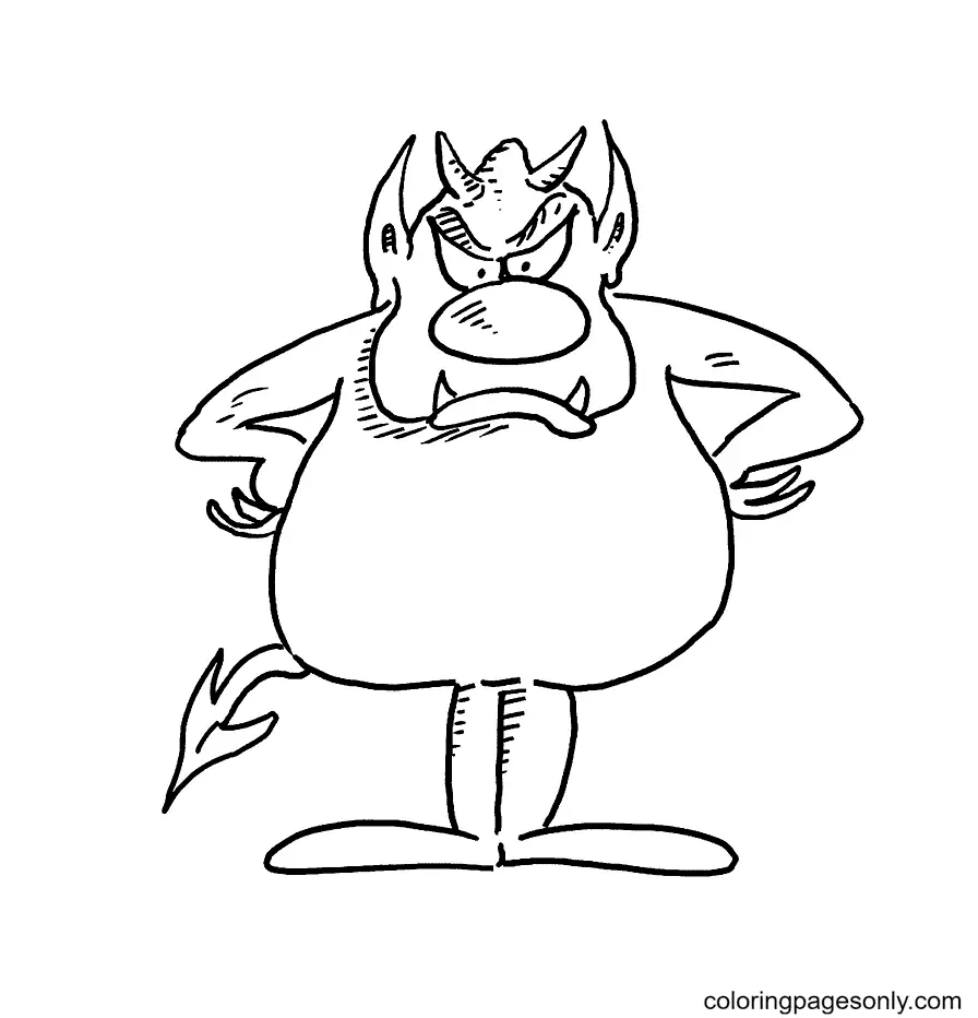 Desenhos de Monstros de Halloween Para Colorir 94