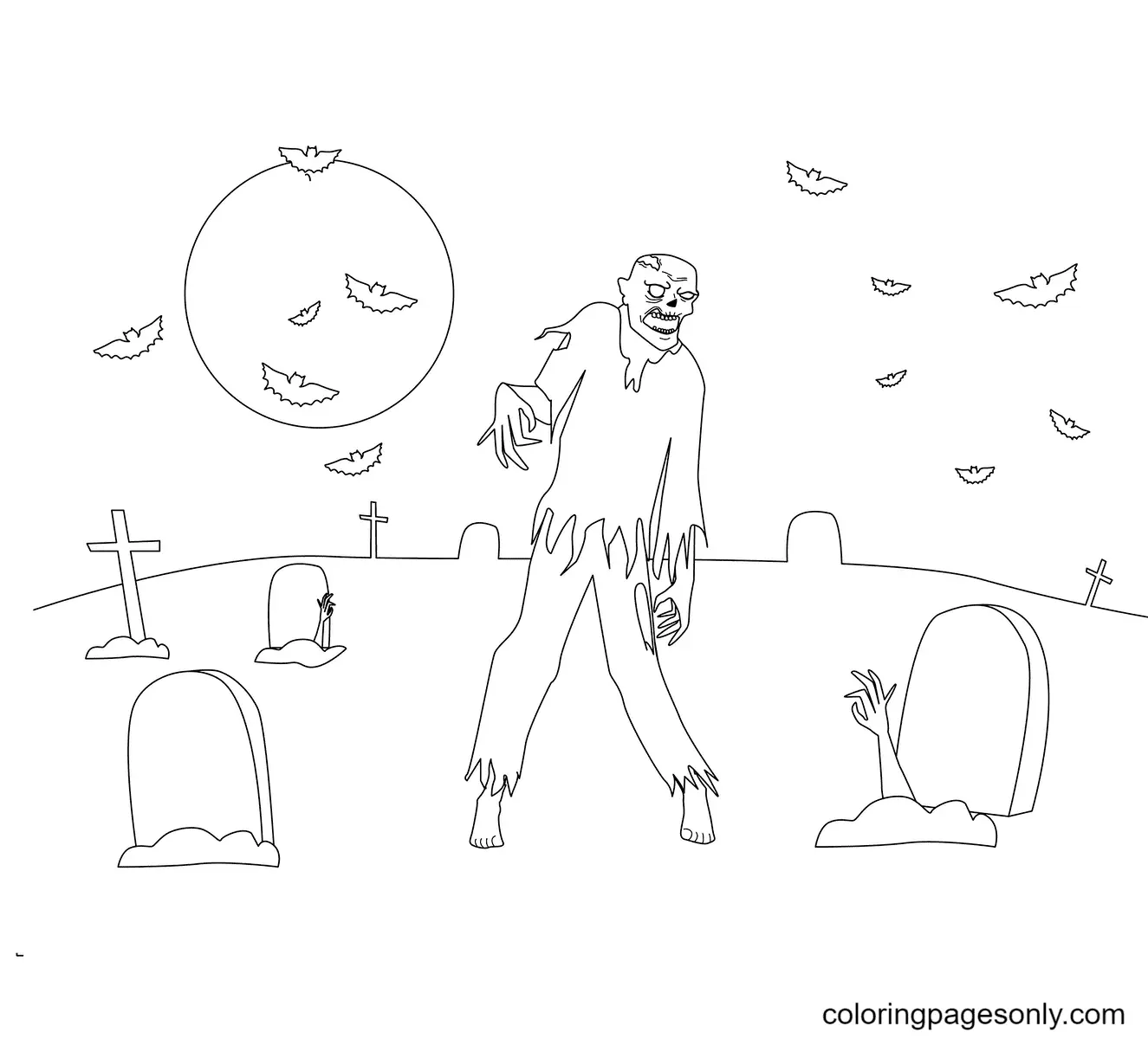 Desenhos de Monstros de Halloween Para Colorir 95