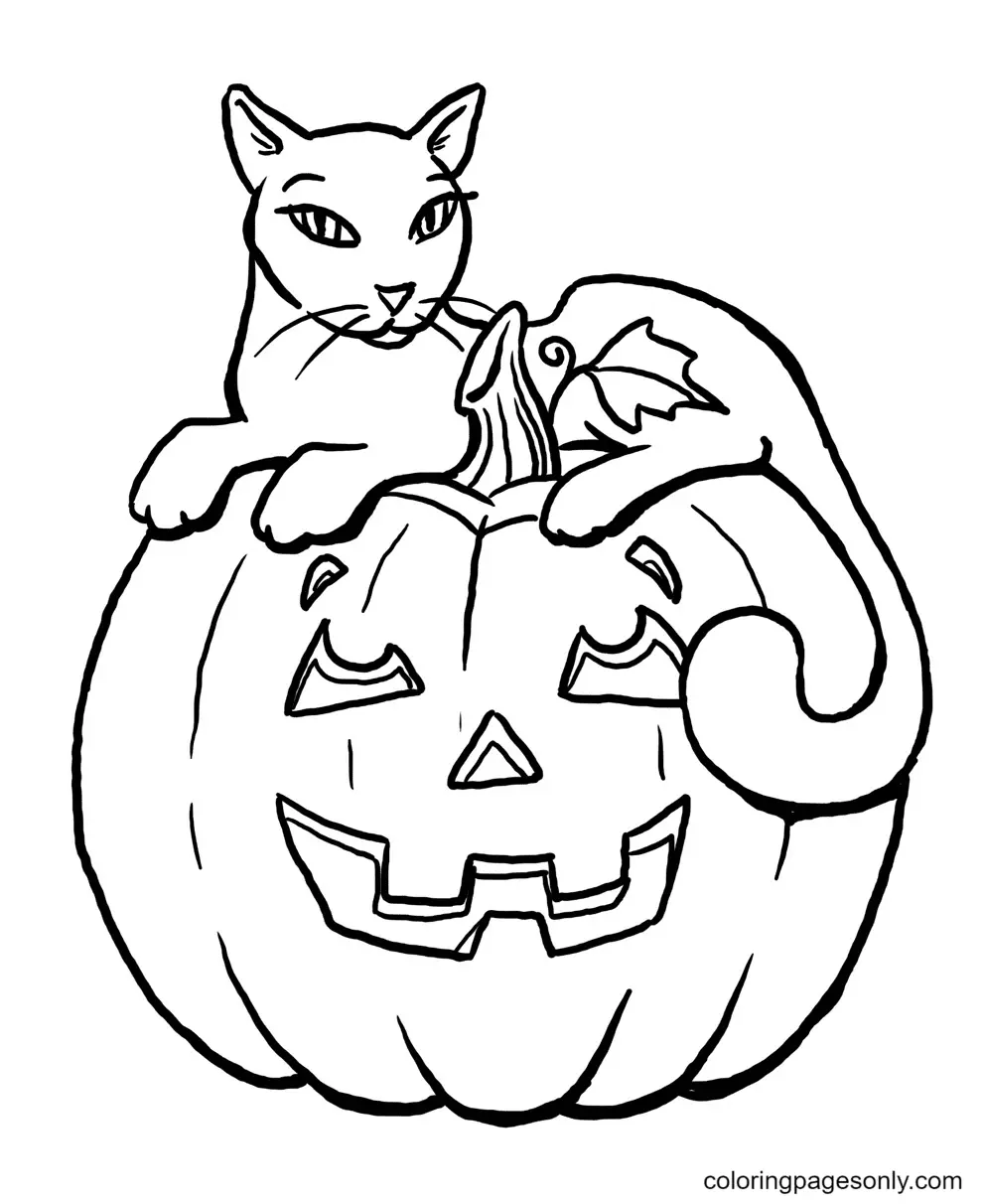 Desenhos de Abobora de Halloween Para Colorir 28
