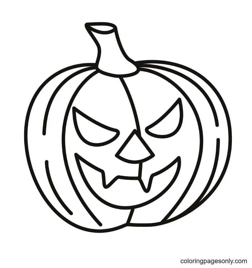 Desenhos de Abobora de Halloween Para Colorir 3