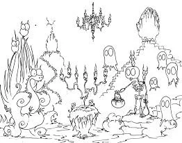 Desenhos de Abobora de Halloween Para Colorir 30