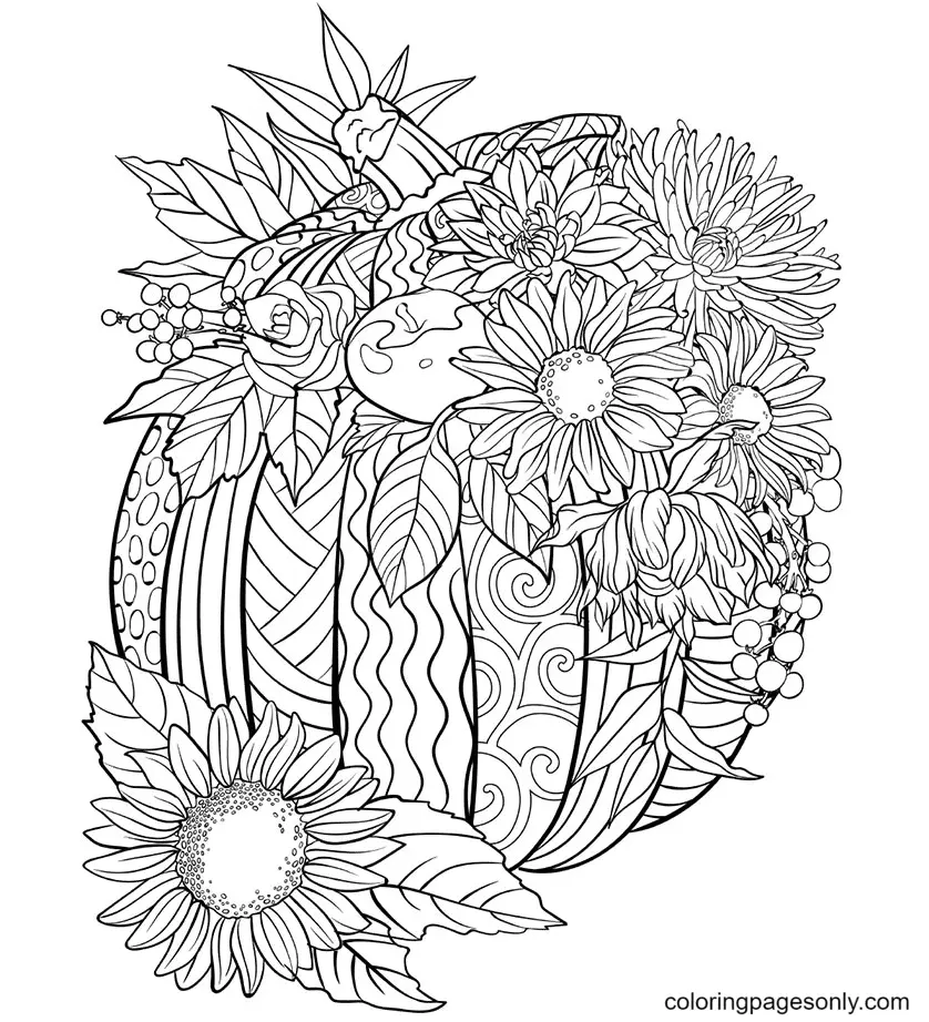 Desenhos de Abobora de Halloween Para Colorir 33