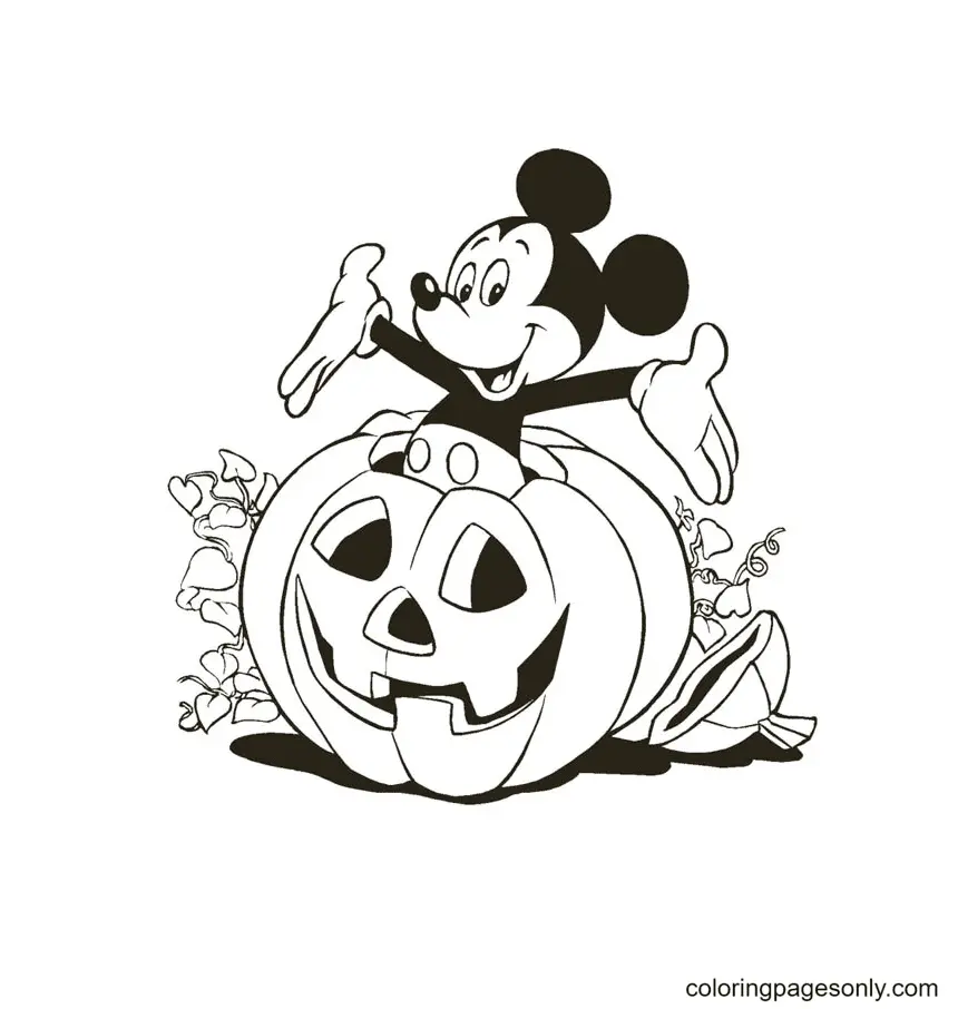 Desenhos de Abobora de Halloween Para Colorir 36