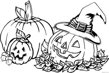 Desenhos de Abobora de Halloween Para Colorir 50