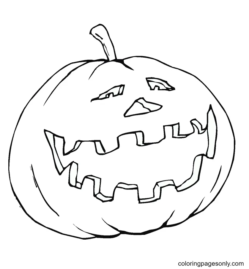 Desenhos de Abobora de Halloween Para Colorir 65