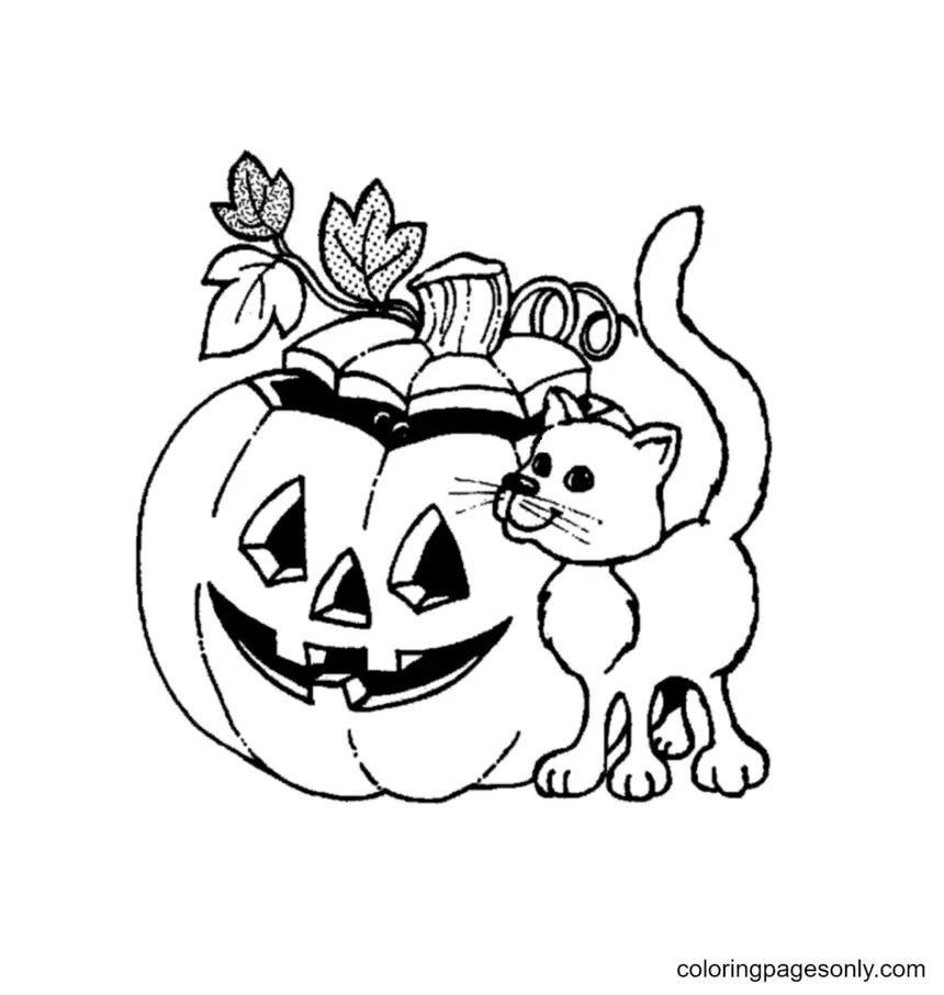 Desenhos de Abobora de Halloween Para Colorir 66
