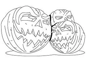 Desenhos de Abobora de Halloween Para Colorir 78
