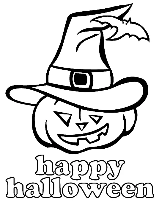 Desenhos de Abobora de Halloween Para Colorir 8