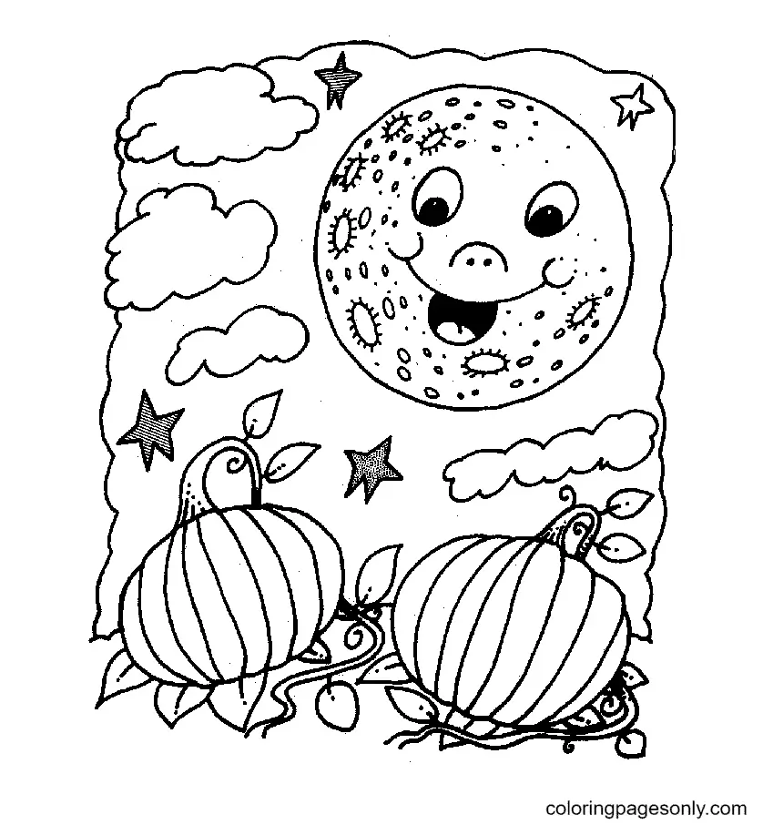 Desenhos de Abobora de Halloween Para Colorir 81