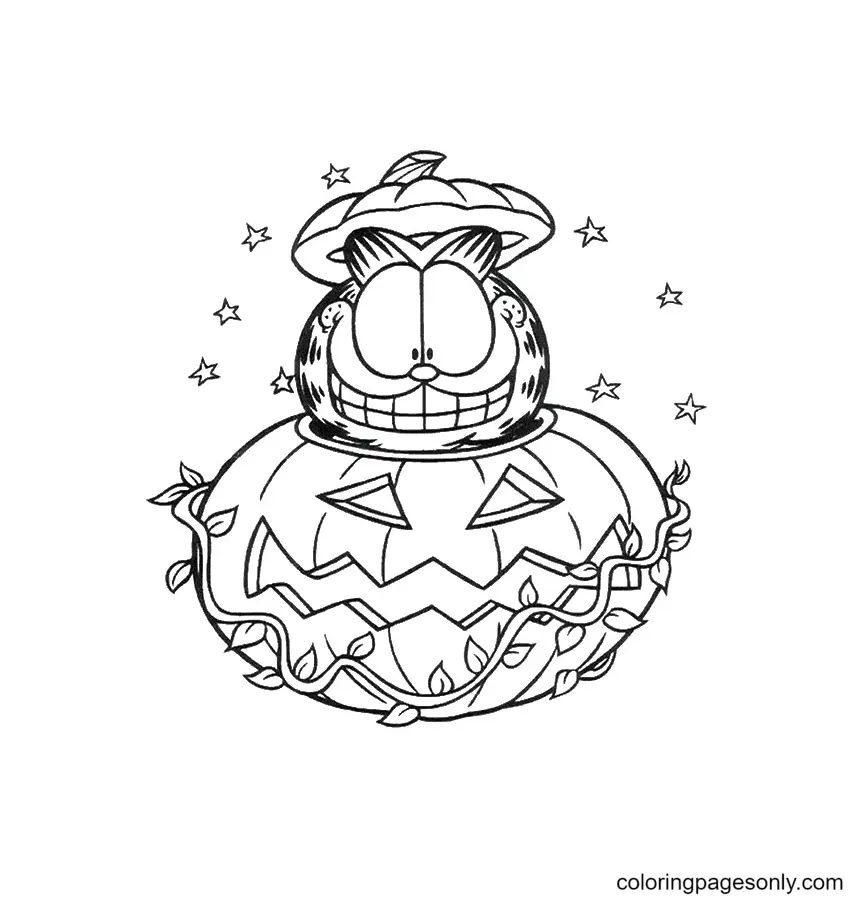 Desenhos de Abobora de Halloween Para Colorir 83