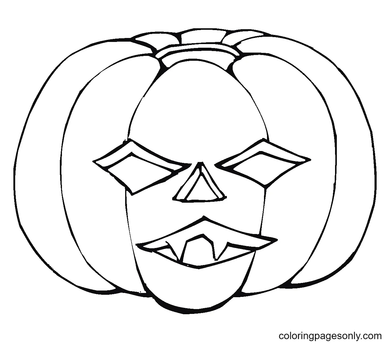 Desenhos de Abobora de Halloween Para Colorir 92