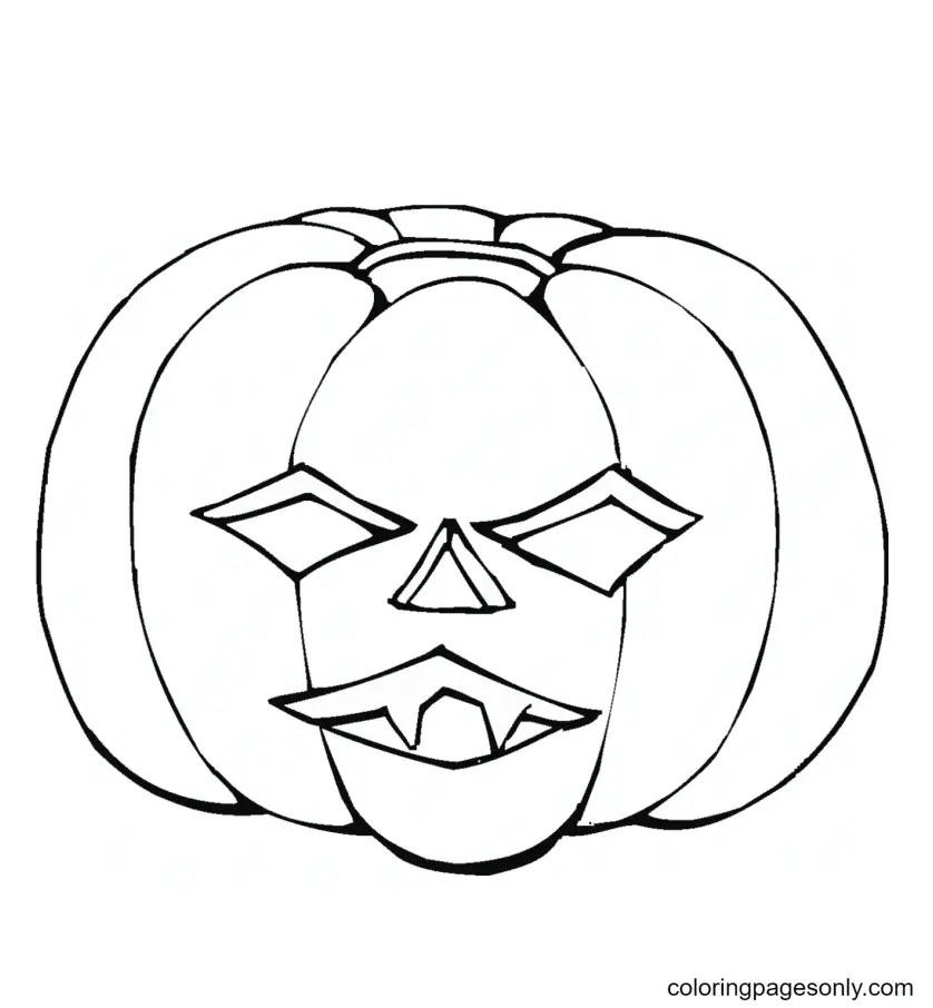 Desenhos de Abobora de Halloween Para Colorir 97