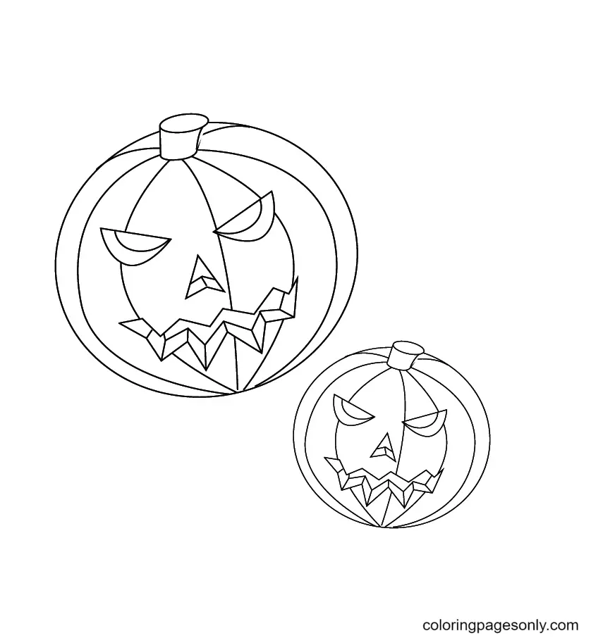 Halloween Pumpkin Coloring Pages