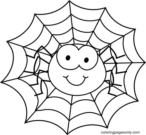 Halloween Spider Coloring Pages 10