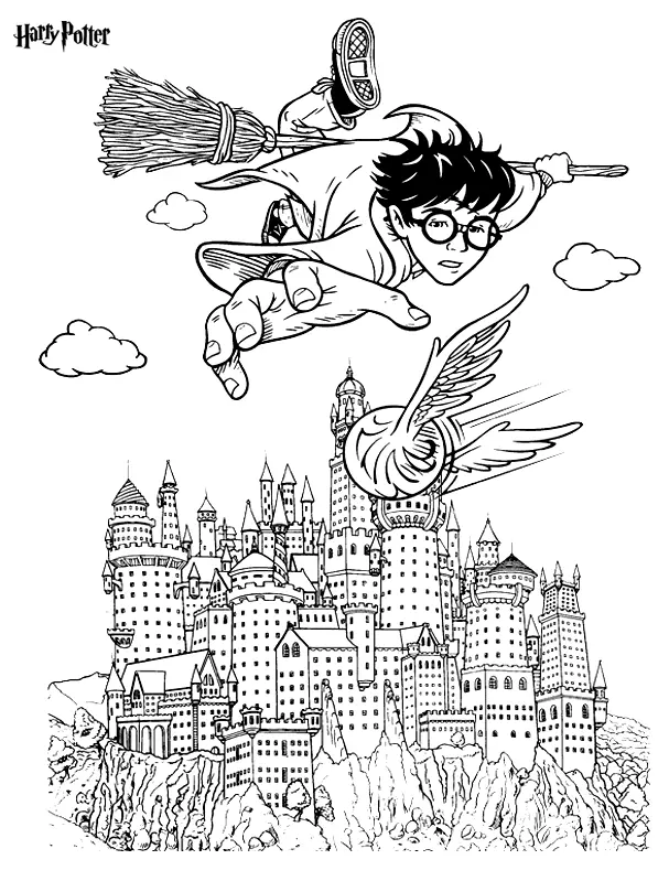 Desenhos de Harry Potter Para Colorir 24