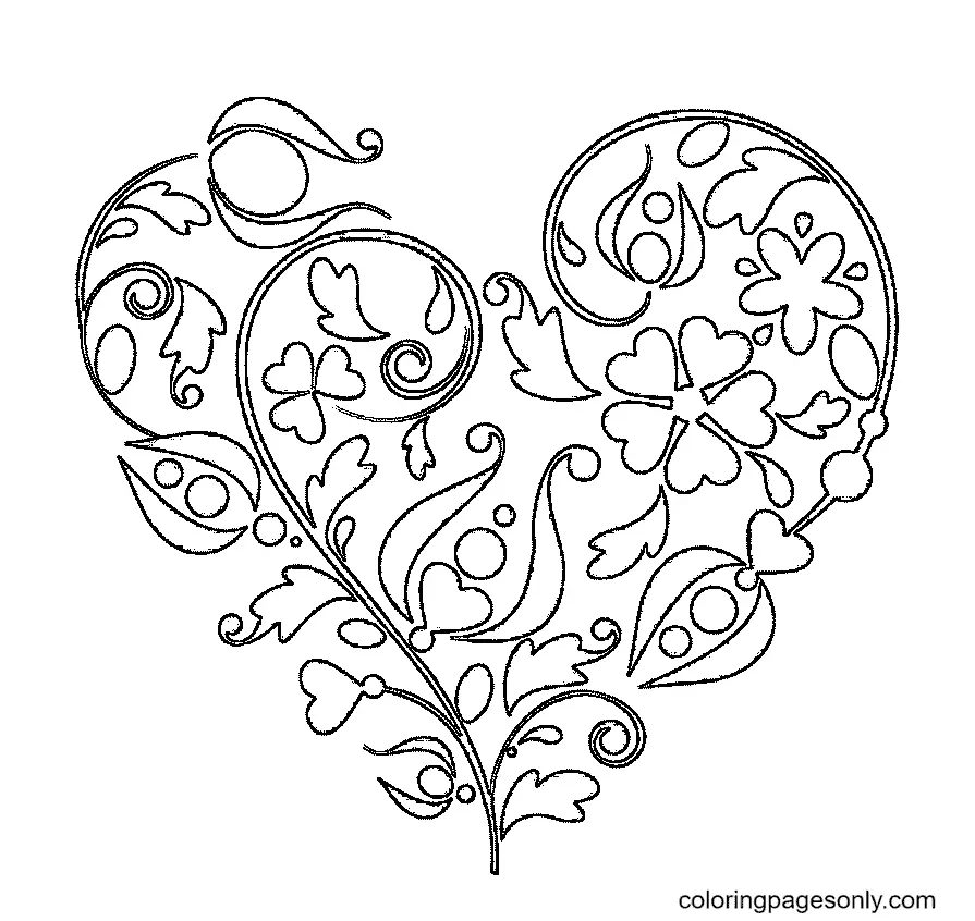 Heart Coloring Pages 33