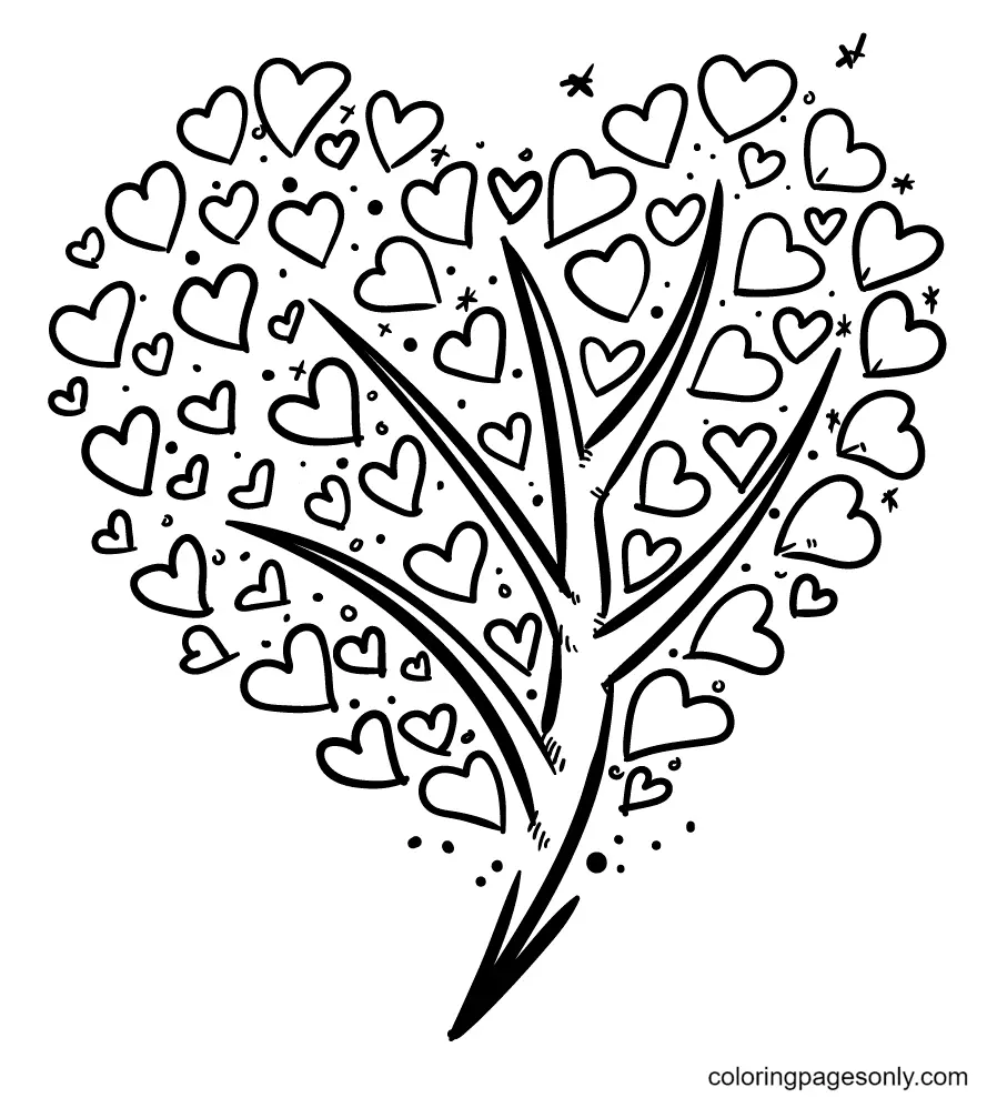 Heart Coloring Pages 44