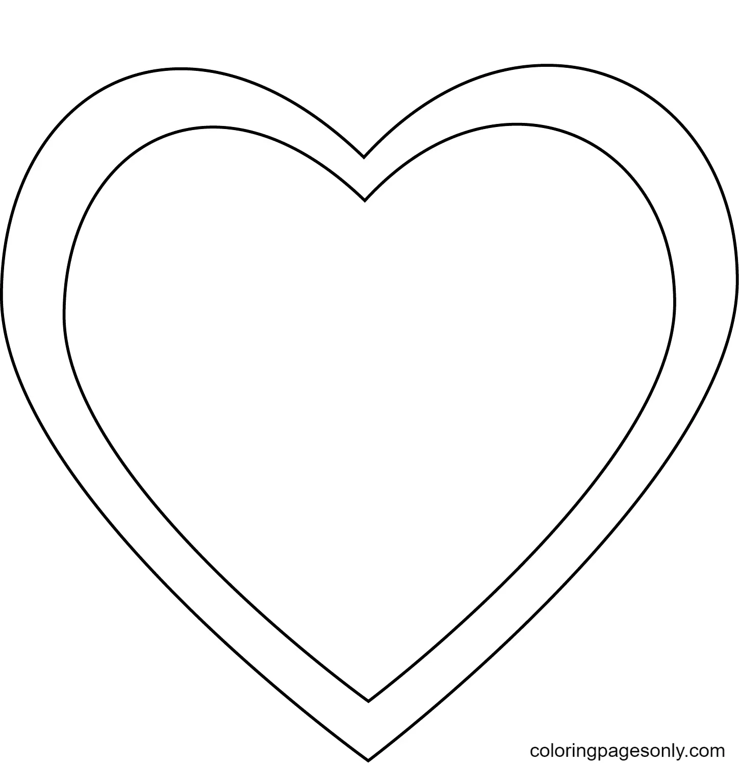 Heart Coloring Pages 8