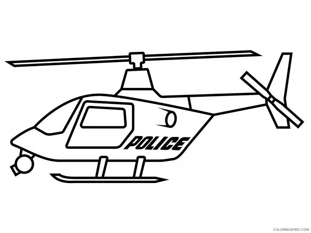 Helicopter Coloring Pages 1